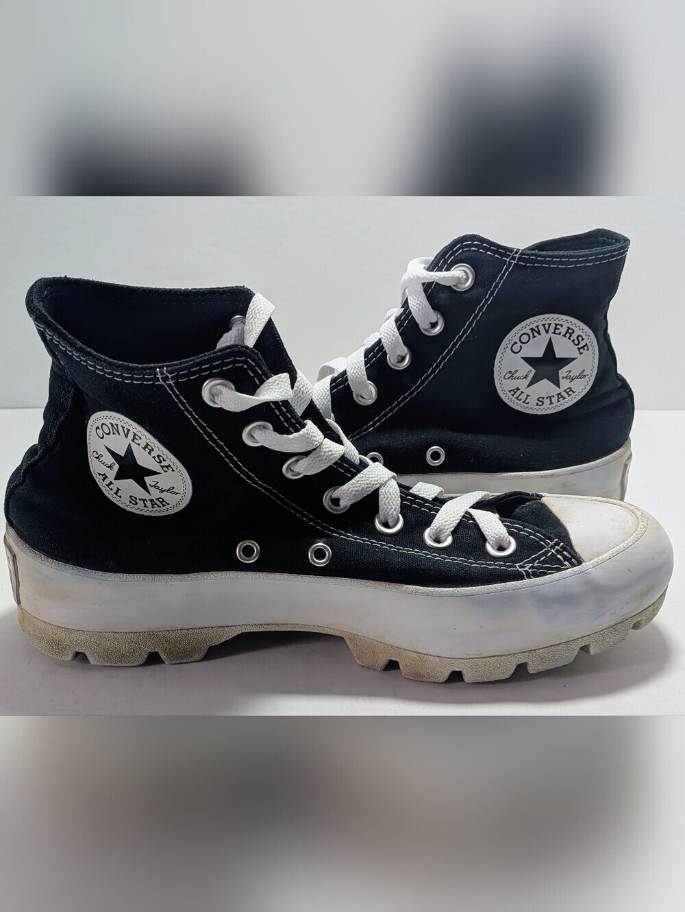 Converse Chuck Taylor All Star Women's Size 7.5 High-Top Chunky Platform Sneaker